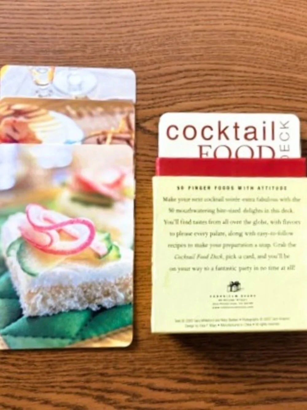 Cookbook and Recipe Cards for Appetizers and Party Foods